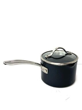 Kirkland Signature NSF Anodized Aluminum Non-Stick 2 Qt Saucepan Saute Pot & Lid
